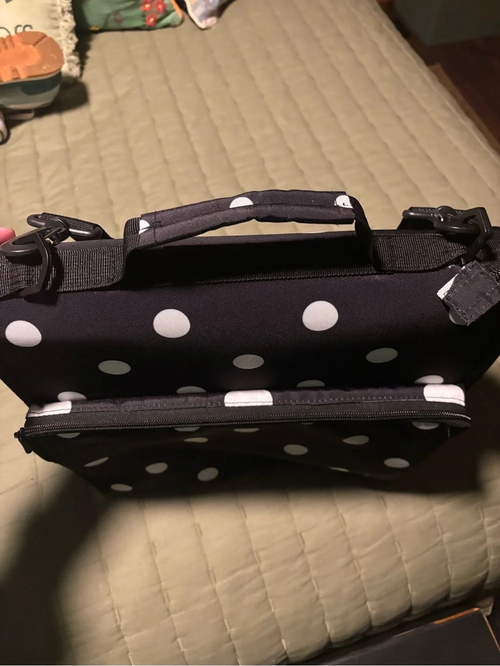Black Polka Dot Laptop/trapper keeper
